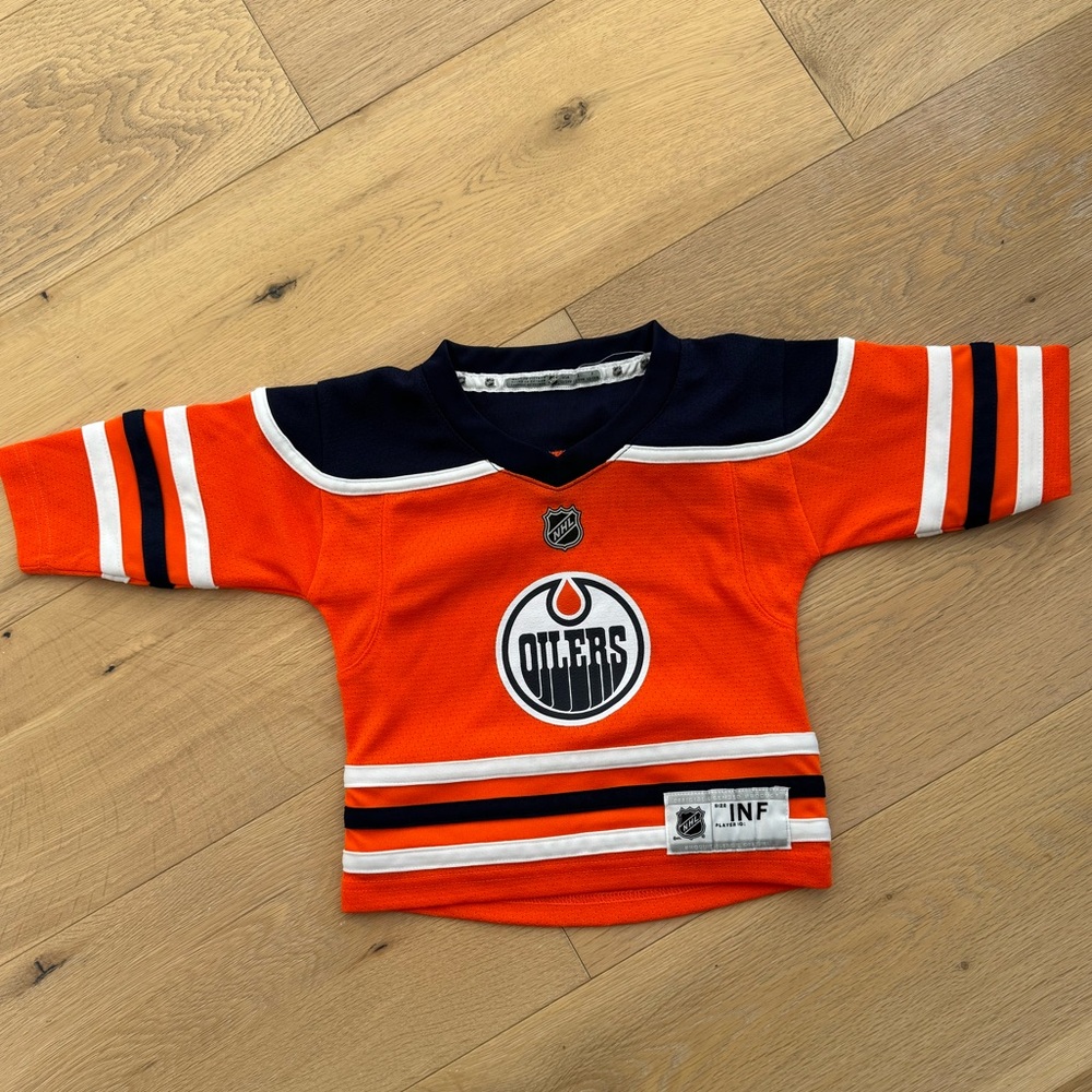 NHL Oilers Jersey official for 12/24 month old size